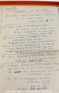 Clifford Evans: Historical Recording: Reel-to-Reel Magnetic Tape: NY Mets Players Roger Craig and Choo-Choo Coleman 2/25/63 & Cincinnati Reds Bill Dewitt; Frank Robinson 2/26/63  (unverified - presume to be as labeled)