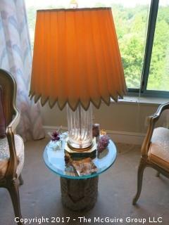 Collection of 4 floor and table lamps 