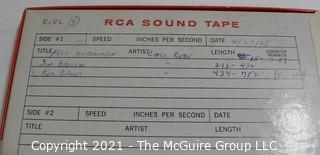 Clifford Evans: Historical Recording: Reel-to-Reel Magnetic Tape: Cincinnati Reds Hutchinson; Brosnan; Plumley  2/27/63 (unverified - presume to be as labeled)