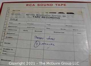 Clifford Evans: Historical Recording: Reel-to-Reel Magnetic Tape: Interview with Bobby Jones NBC Label (unverified - presume to be as labeled)