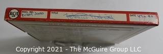 Clifford Evans: Historical Recording: Reel-to-Reel Magnetic Tape: Interview with Bobby Jones NBC Label (unverified - presume to be as labeled)