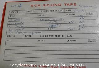 Clifford Evans: Historical Recording: Reel-to-Reel Magnetic Tape: 1963 Spring Training Interviews: Kansas City A's see list (unverified - presume to be as labeled)