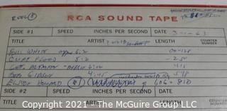 Clifford Evans: Historical Recording: Reel-to-Reel Magnetic Tape: 1963 Spring Training Interviews: St. Louis Cardinals; see list (unverified - presume to be as labeled)