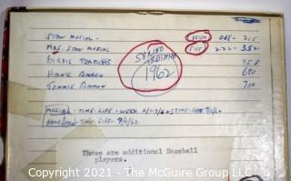 Clifford Evans: Historical Recording: Reel-to-Reel Magnetic Tape: 1962 Interviews with Musial; Tebbetts; H. & T. Arron; see list (unverified - presume to be as labeled)