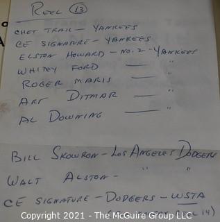 Clifford Evans: Historical Recording: Reel-to-Reel Magnetic Tape: 3/4/63 Interviews with Yankees Howard; Ford; Maris, etc also some Dodgers see list (unverified - presume to be as labeled)