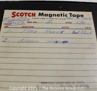 Clifford Evans: Historical Recording: Reel-to-Reel Magnetic Tape: 3/3/58 Interviews: Milwaukee Braves -  Warren Spahn and Fred Haney (unverified - presume to be as labeled)