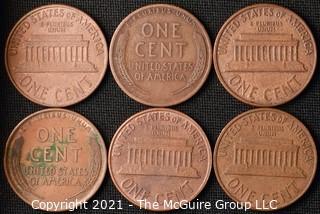 Coins: (6) Lincoln Cents: 1909-VDB; 1916-D; 1960-D (SD) 