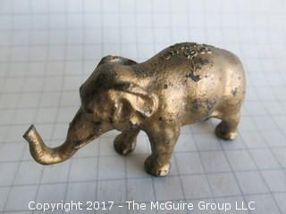 Metal Elephant; Crane Co. (Background 1/4" blocks)