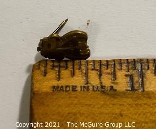 Vintage Masque and Gavel Drama Society Pin Back 