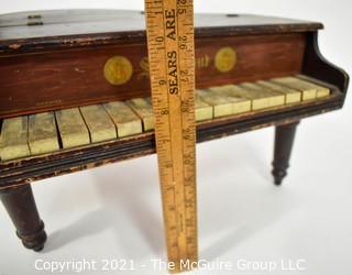 Antique Original Schoenhut Toy Baby Grand Piano 15 Keys