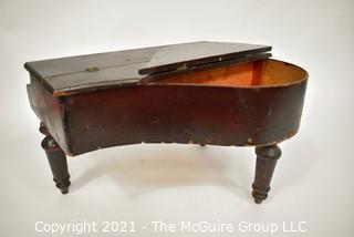 Antique Original Schoenhut Toy Baby Grand Piano 15 Keys