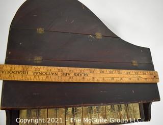 Antique Original Schoenhut Toy Baby Grand Piano 15 Keys