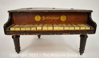 Antique Original Schoenhut Toy Baby Grand Piano 15 Keys