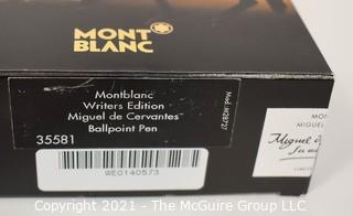 2005 Montblanc Miguel De Cervantes Writer's Edition Ball Point Pen; New in Box with Paperwork.