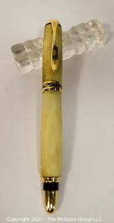 Handcrafted Pen made with Deer Antler in presentation box; German HAUSER bill 707SF refill