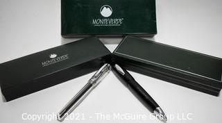 Two (2) Monteverde Pens: 1 - Ballpoint; 1- Rollerball (no cartridge)