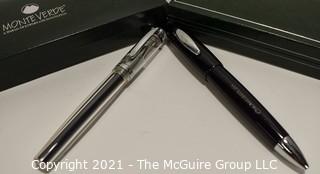 Two (2) Monteverde Pens: 1 - Ballpoint; 1- Rollerball (no cartridge)