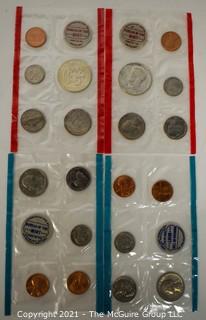 (4) U.S. Mint Coin Sets Sealed; 1968-D; 1969-P; 1969-D, 1968-P