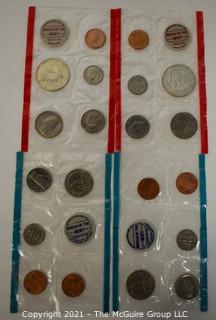 (4) U.S. Mint Coin Sets Sealed; 1968-D; 1969-P; 1969-D, 1968-P