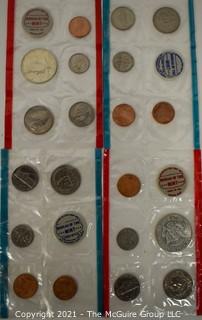 (4) U.S. Mint Coin Sets Sealed; 1968-D; 1969-P; 1969-D, 1968-P