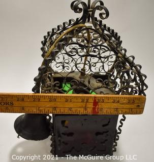 Vintage Metal Scroll-work Outdoor Hanging Lamp