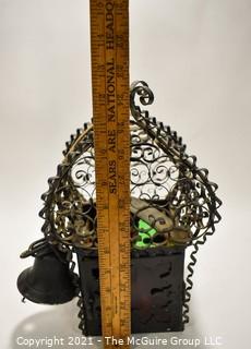 Vintage Metal Scroll-work Outdoor Hanging Lamp