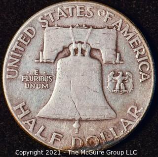 Coin: Silver Franklin Half Dollar: 1949-P 