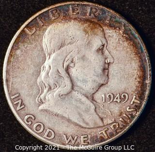 Coin: Silver Franklin Half Dollar: 1949-P 