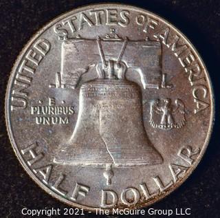 Coin: Silver Franklin Half Dollar: 1962-D 