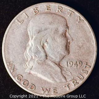 Coin: Silver Franklin Half Dollar: 1949-S  