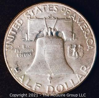 Coin: Silver Franklin Half Dollar: 1963-D