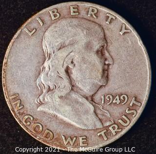 Coin: Silver Franklin Half Dollar: 1949-D