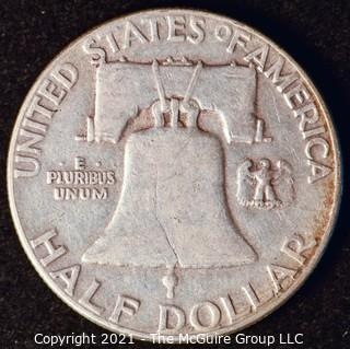 Coin: Silver Franklin Half Dollar: 1950-P