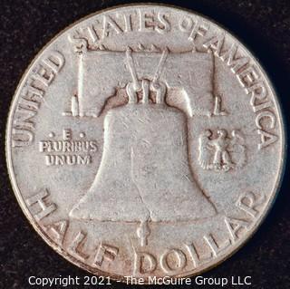 Coin: Silver Franklin Half Dollar: 1951-P