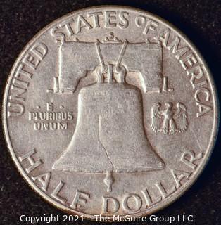 Coin: Silver Franklin Half Dollar: 1954-S  