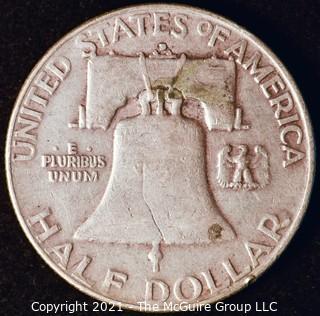 Coin: Silver Franklin Half Dollar: 1952-D  