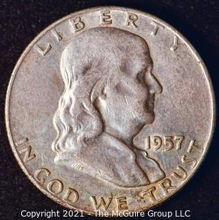 Coin: Silver Franklin Half Dollar: 1957-D 