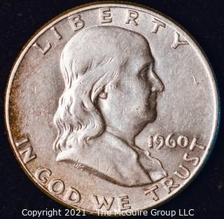 Coin: Silver Franklin Half Dollar: 1960-P 