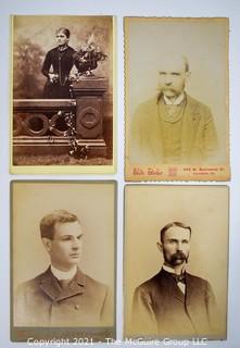 Group of Four (4) Cabinet Card Photographs. 