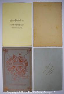 Group of Four (4) Cabinet Card Photographs. 