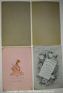 Group of Four (4) Cabinet Card Photographs. 