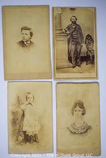 Group of Four (4) Cabinet Card Photographs. 