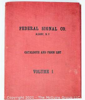 1912 Federal Signal Company Catalogue, Albany NY. Railroad