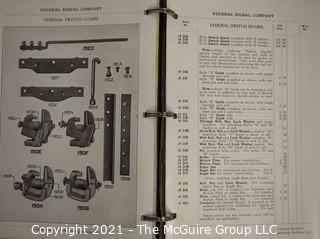 1912 Federal Signal Company Catalogue, Albany NY. Railroad