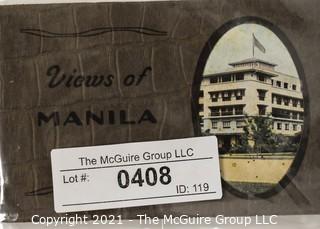 Vintage Views of Manila, P.I. Souvenir Postcard Folder.