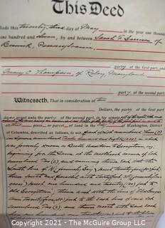 Collection of Land Deeds back to the 1840's