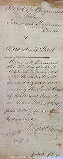 Collection of Land Deeds back to the 1840's