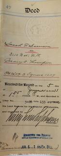 Collection of Land Deeds back to the 1840's