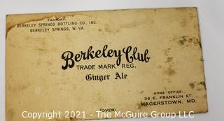 Ephemera of Berkeley Springs, WV region