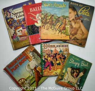 Seven Vintage Children's Books: Golden Book, etc